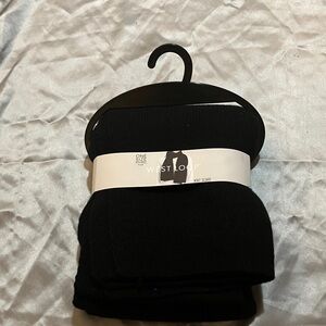 West Loop Classic Black Knit Scarf